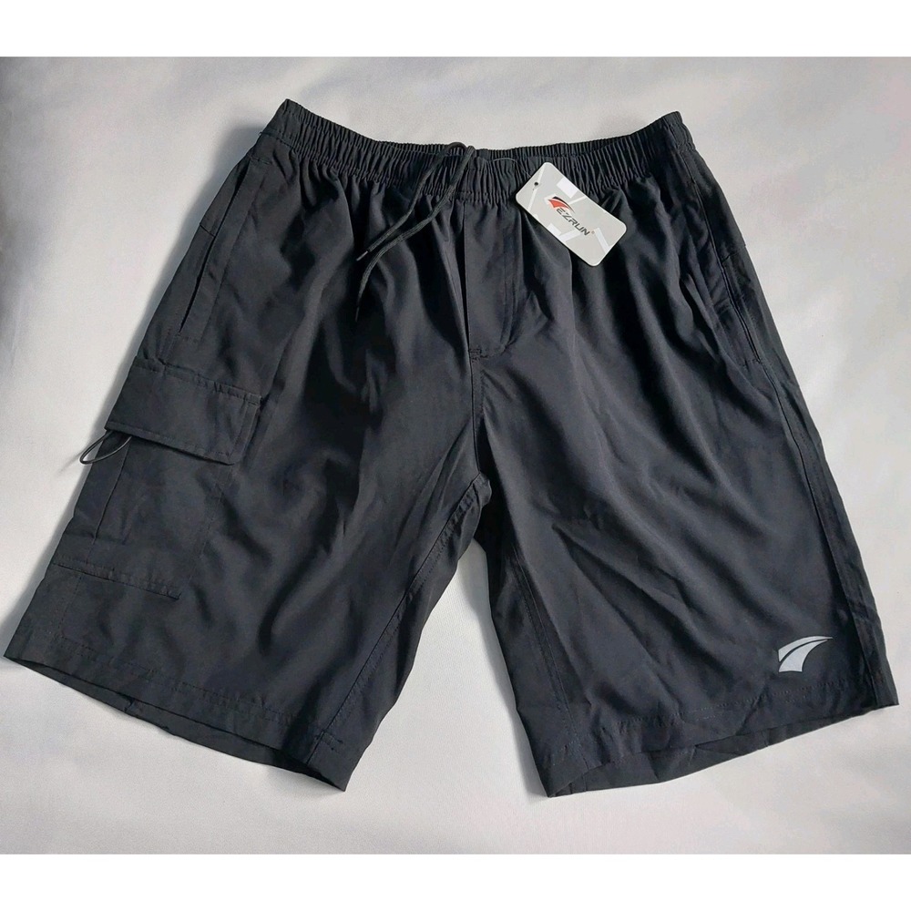 EZRUN Men's 3D Padded Mountain Lightweight  Cycling‎  Shorts  Black  M
